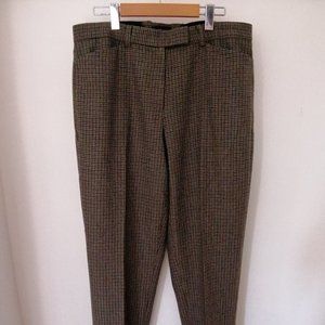 Houndstooth tapered pants